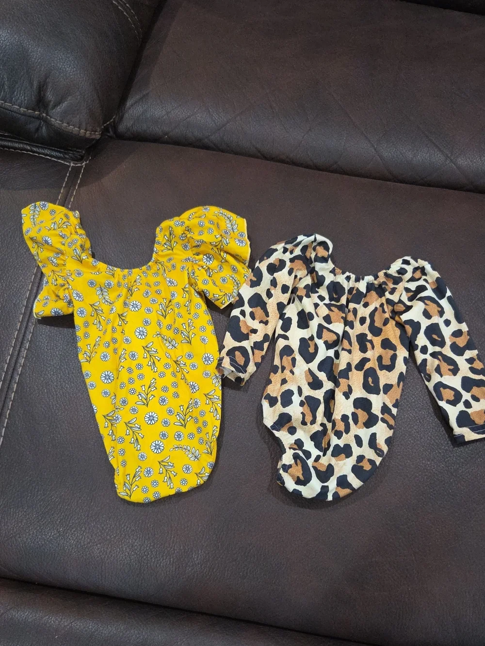 Castle Rose Boutique Size 9-12 Kids Yellow Floral Puff-Sleeve One-Piece Swimsuit